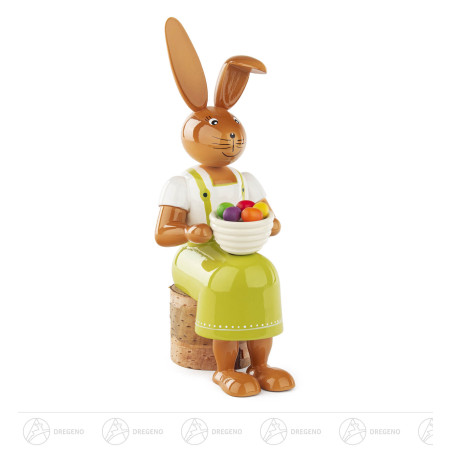 Häsin mit Schüssel 22cm