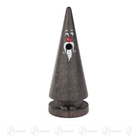 Räucherfigur Ziegenbein Karli König Farbe grau 13,5cm