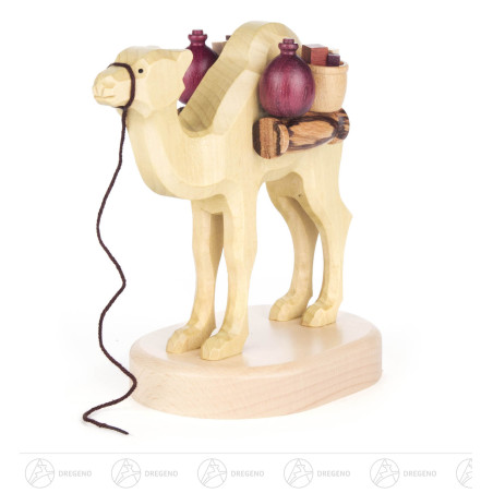 Kamel geschnitzt für Räuchermann Araber