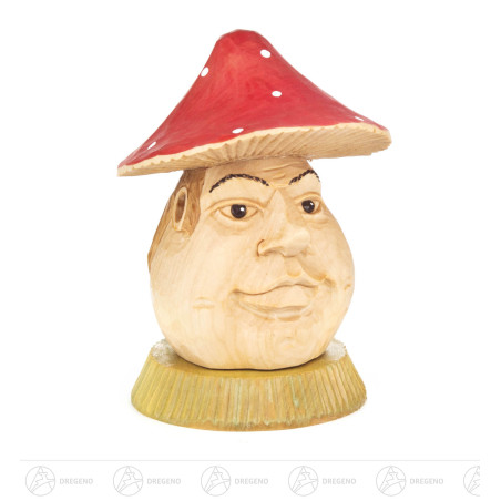 Räucherpilz Fliegenpilz, geschnitzt