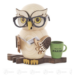 Räuchereule mit Brille