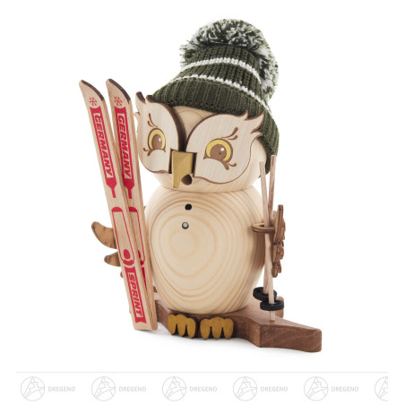 Räuchereule Skifahrer