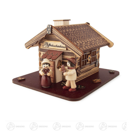 Räucherhaus Pfefferkuchenhaus mit Hänsel und Gretel