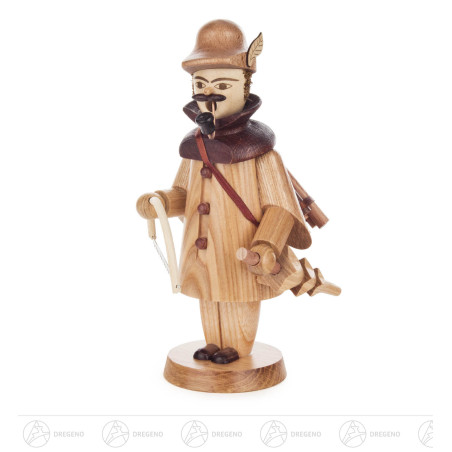 Räuchermann Tannendieb mit Säge natur