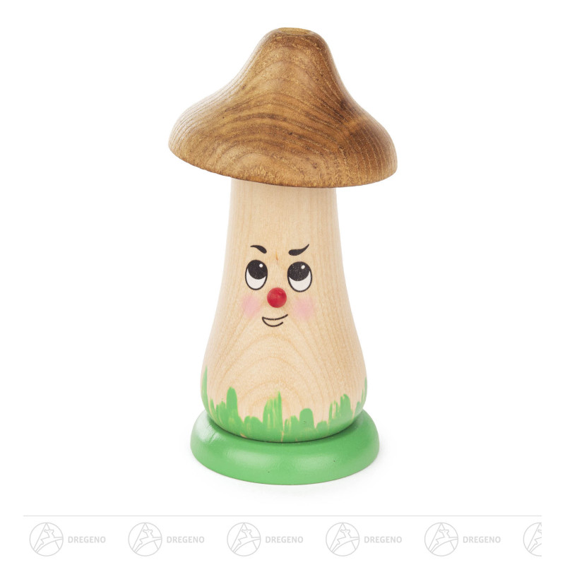 Fröhlicher Räucherpilz - grüner Hut 14,5cm