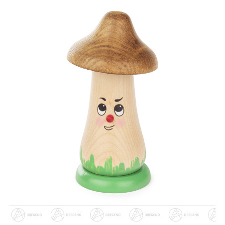 Fröhlicher Räucherpilz - grüner Hut 14,5cm