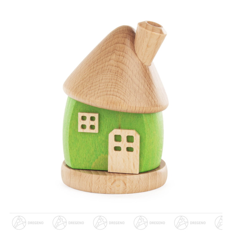 Räucherhaus grün 8,5cm
