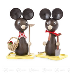 Mäusepaar Mama und Papa 12cm