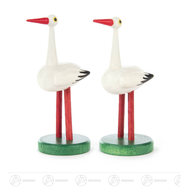 Storchenpaar weiß