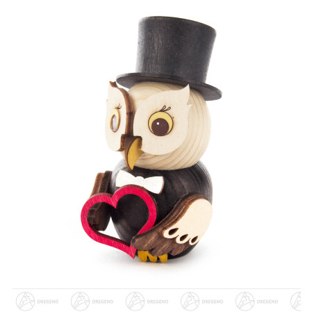 Mini-Eule Bräutigam 7cm