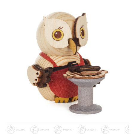 Mini-Eule mit Grill 7cm