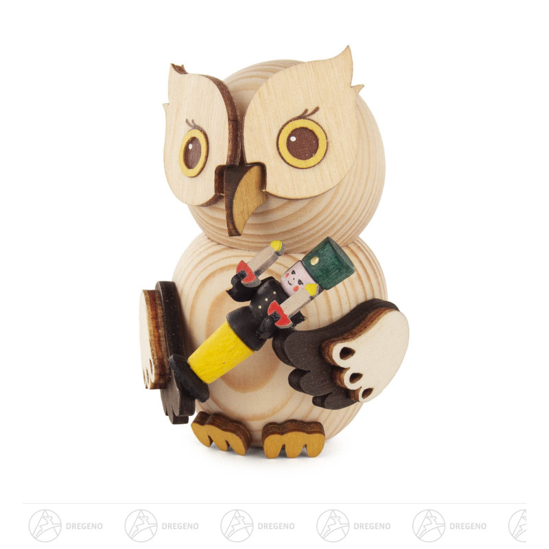 Mini-Eule mit Bergmann 7cm