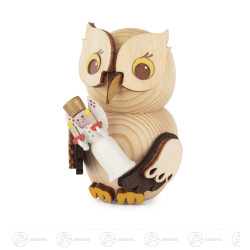 Mini-Eule mit Engel 7cm