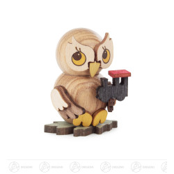 Eulenkind mit Lok zum Stellen