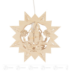 Fensterbild  Kerze mit...