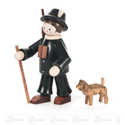 Förster mit Hund farbig 6cm