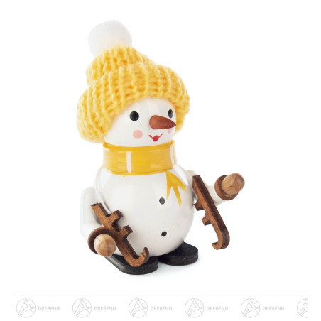 Schneemann Noah mit Schlittschuh 8cm