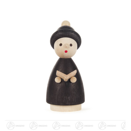 Kurrendekind schwarz mit Buch 9cm