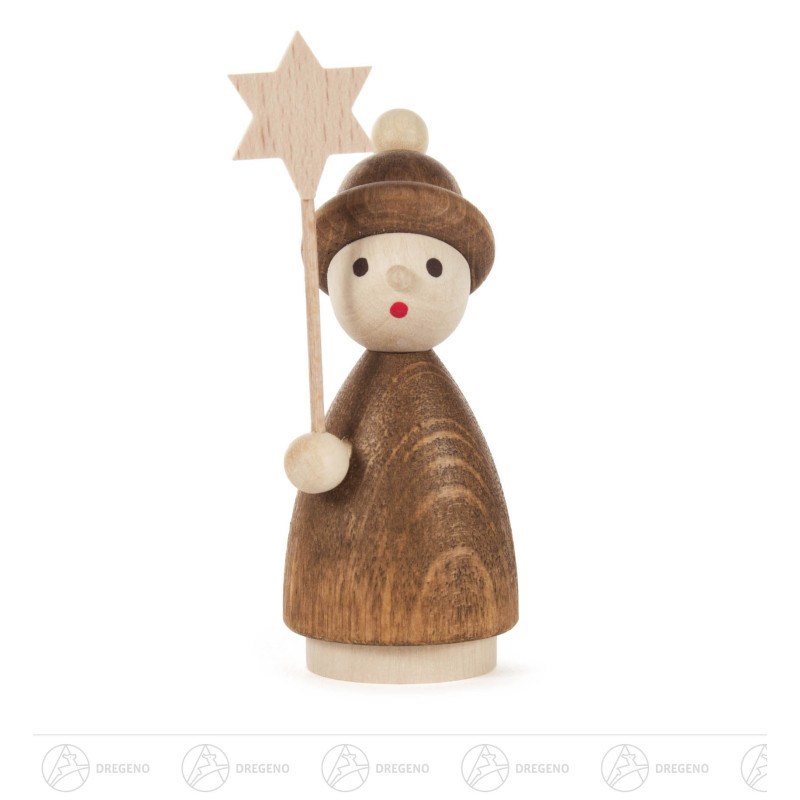 Kurrendekind braun mit Stern 9cm