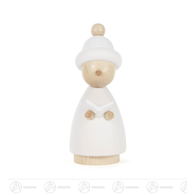 Kurrendekind mit Buch, weiß-natur 9cm