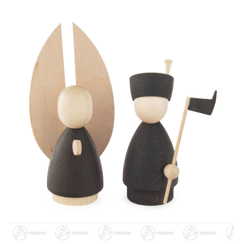 Engel und Bergmann modern anthrazit/natur 10,5cm