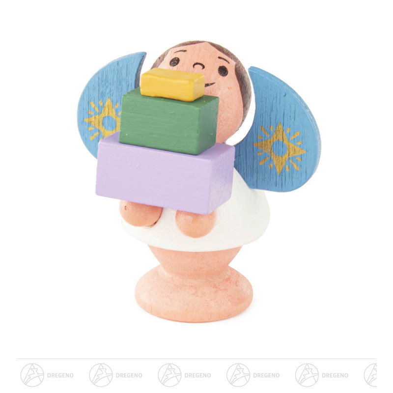 Engel mit Geschenken, bunt 5cm