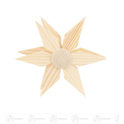 Aufsteckstern natur 9cm