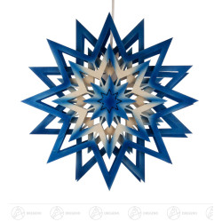 Weihnachtsstern blau-natur...
