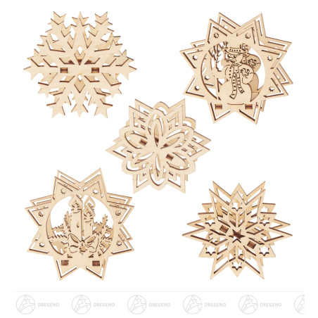 Kerzenaufstecker (5) Motive sortiert 6cm