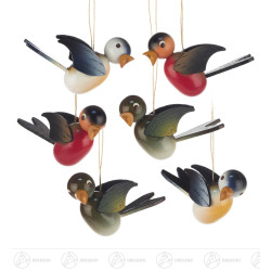 Behang Vögel farbig (6) 4cm