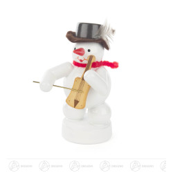 Schneemann mit Fiedel 8cm