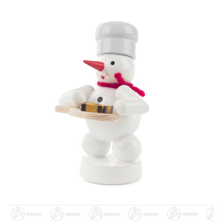 Schneemann Bäcker mit Nussecken 8cm