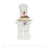Schneemann Bäcker mit Torte 8cm