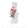Schneemann Bäcker mit Pfefferkuchenmann 8cm