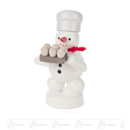 Schneemann Bäcker mit Eiern 8cm
