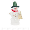 Schneemann mit Glocke 8cm