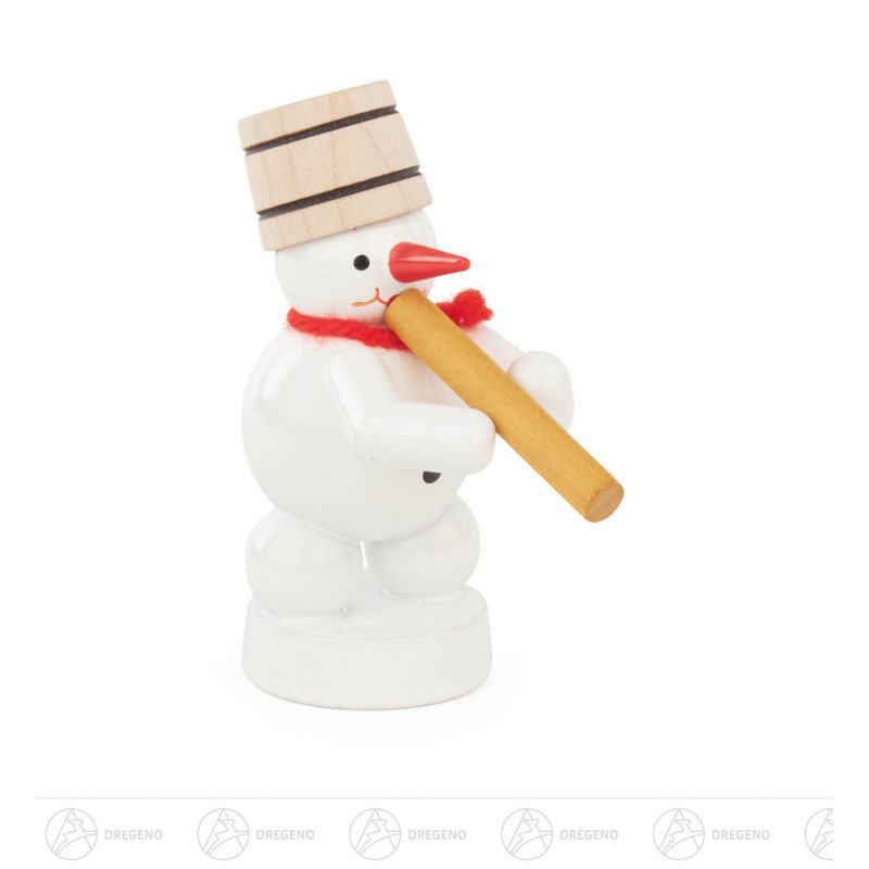 Schneemann mit Didgeridoo 8cm