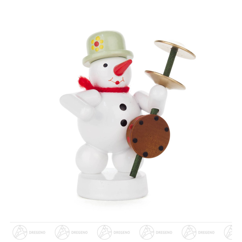 Schneemann mit Stampfgeige 8cm
