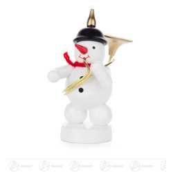 Schneemann mit Sousaphon 8cm