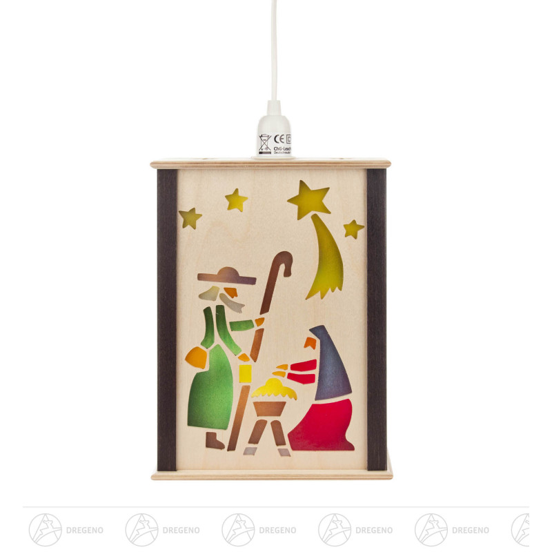 Fensterlaterne Christi Geburt, klein 23cm