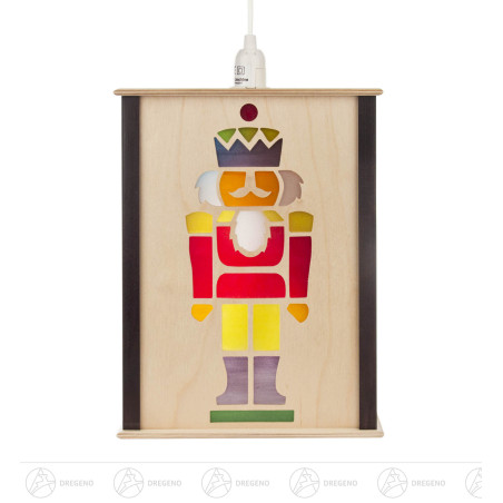 Fensterlaterne Nussknacker 27cm