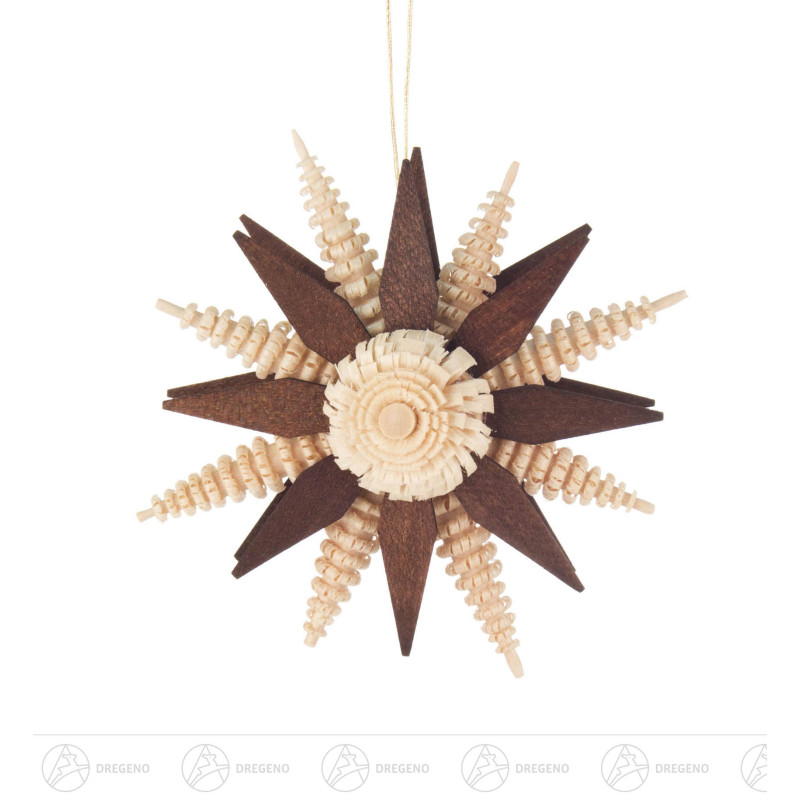 Behang Stern braun 7cm