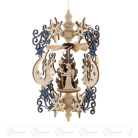 Wärmespiel Kristall Mond & Engel und Engelchor zum Hängen 10cm