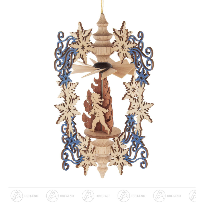 Wärmespiel Kristall Winterkinder zum Hängen 10cm