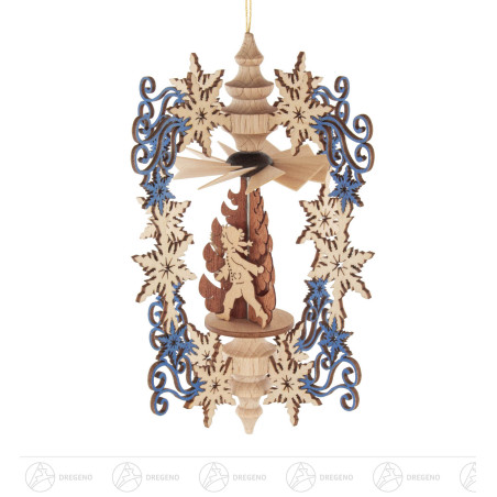 Wärmespiel Kristall Winterkinder zum Hängen 10cm