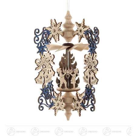 Wärmespiel Kristall Glocken (Heiliger Abend) zum Hängen 10cm