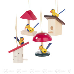 Behang Vogelhäuschen (4) 6cm