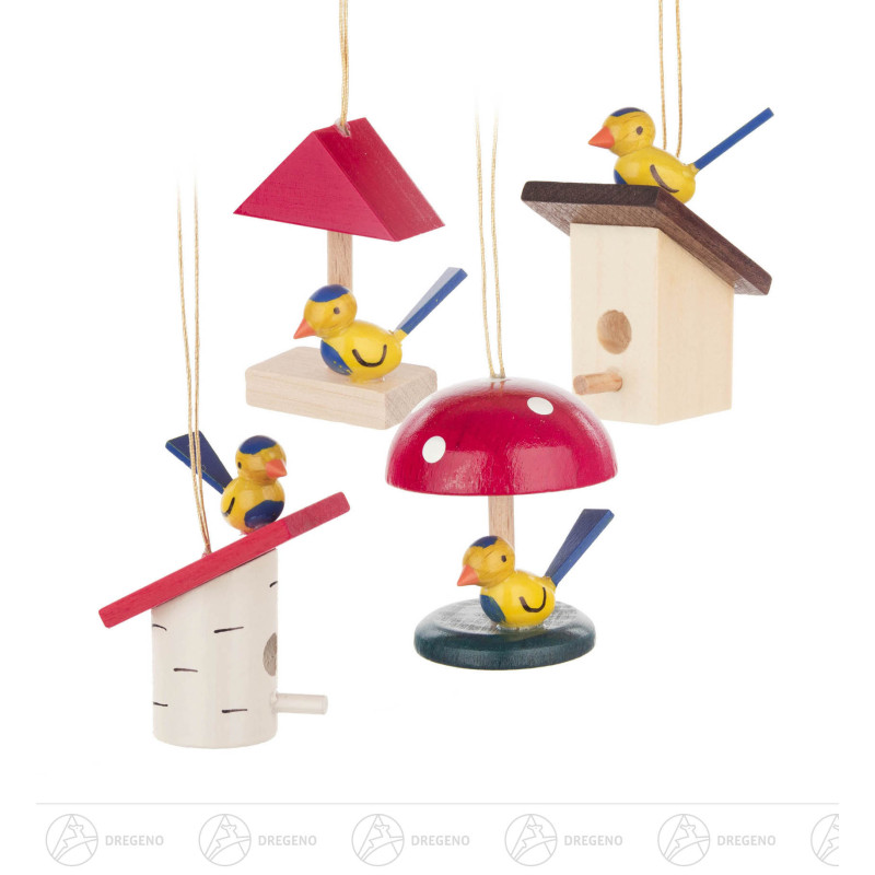 Behang Vogelhäuschen (4) 6cm