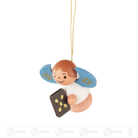 Behang Engel mit Pfefferkuchen,bunt 4cm