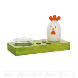 Teelichthalter mit Henne,...